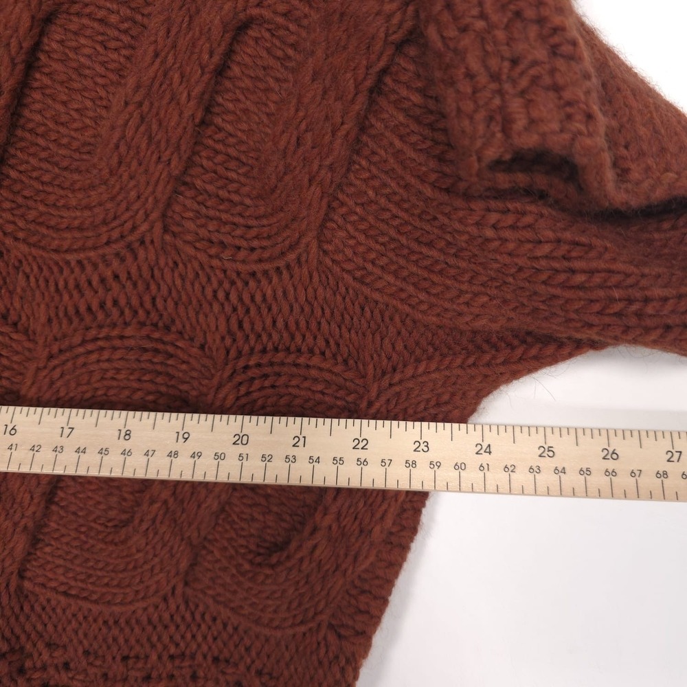 ELSAMANDA ANTHROPOLOGIE New O/S Chunky Knit Zip Cardigan ITALY MADE WOOL ALPACA - Picture 6 of 11